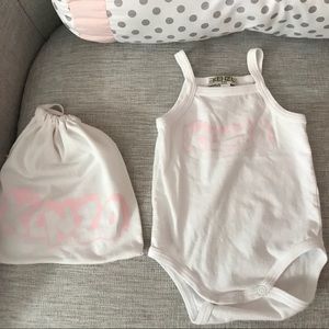 Baby KENZO white onesie 0-3 months